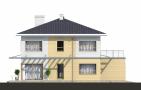 Проект двухэтажного дома с гаражом и витражами